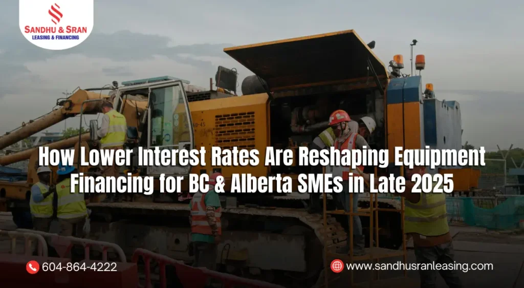 How Lower Interest Rates Are Reshaping Equipment Financing for BC & Alberta SMEs in Late 2025